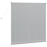 Żaluzje weneckie Srebrny 130 x 135 cm Aluminium