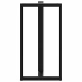 Nogi do stołu barowego w kształcie litery T 2 szt. Czarne 60x35x(110-111) cm Stal