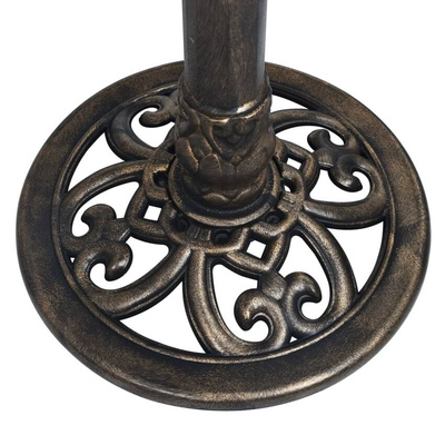 vidaXL Zegar słoneczny, brąz, 35,5 x 82 cm, plastikowy