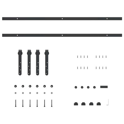 System do drzwi przesuwnych do mebli, 200 cm, stal węglowa model standard