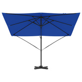 Parasol Roma Niebieski 286 x 284 x 265 cm Aluminium i Poliester