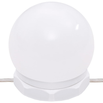 Toaletka z LED, czarna, materiał drewnopochodny
