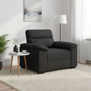 Sofa Fotel Czarny 100x81x84 cm Tkanina