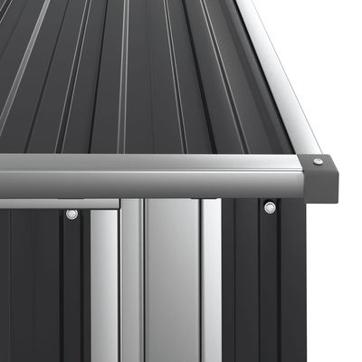 Szopa ogrodowa, antracyt, 118,5x97x209,5 cm, stal galwanizowana