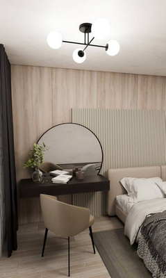 Lampa sufitowa ROMA 4 BL OPAL