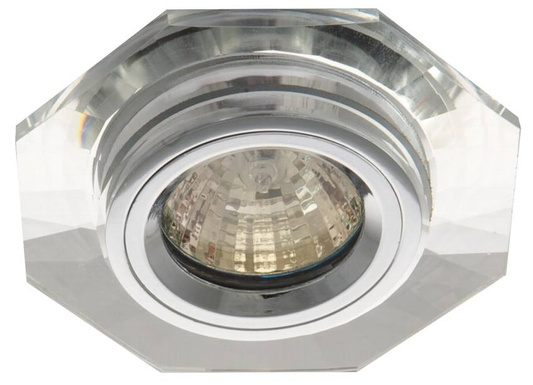 SS-14 nowoczesna oprawa sufitowa punktowa GU10 do żarówek led aluminim szkło
