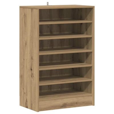 Szafka na buty, dąb artisan 60x35x92 cm materiał drewnopochodny