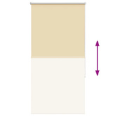 Roleta zaciemniająca beżowa 70x130 cm Szerokość tkaniny 65,7 cm