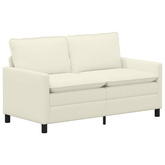 Sofa kremowy 156 x 81 x 87,5 cm tkanina