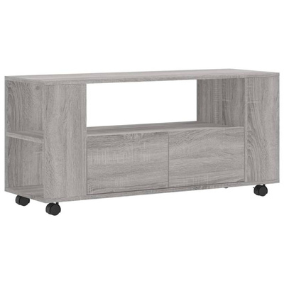 vidaXL Szafka pod TV, szary dąb sonoma, 102x34,5x43 cm