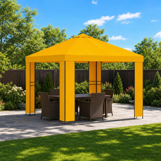 Altana 3 x 3 m żółty Poliester i Stal 190 gsm