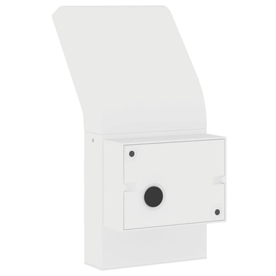 Zewnętrzne kinkiety LED z czujnikami, 2 szt., białe, aluminium