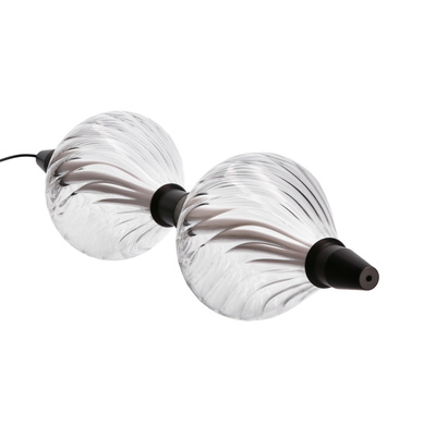 VITA lampa wisząca czarny 7,5W LED 2700K 2 x klosz bezbarwny