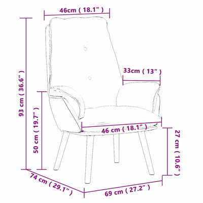 fotel Czerwone wino 69 x 74 x 93 cm Tkanina i sklejka