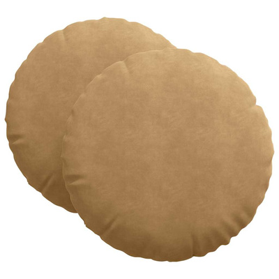 Poduszki na siedziska 2 pcs Brązowy ? 80 x 29 cm Aksamit