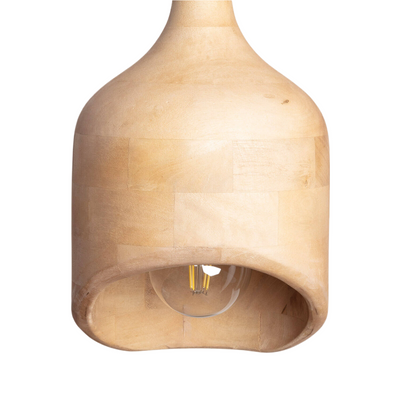 Lampa Wisząca z drewna z mango ?19cm E27 Abruzzo Fagioli