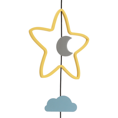 Trio shs p lampa wisząca czarny 3x20W E27 iq kids multi kolor