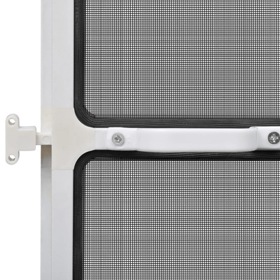 Moskitiera na drzwi na zawiasach, biała, 100 x 215 cm