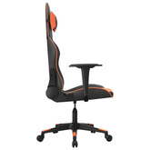 vidaXL Fotel gamingowy, czarno-pomarańczowy, sztuczna skóra model standard