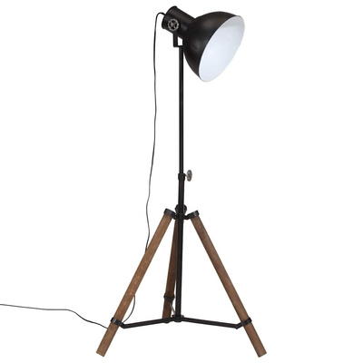Lampa stojąca, 25 W, czarna, 75x75x90-150 cm, E27