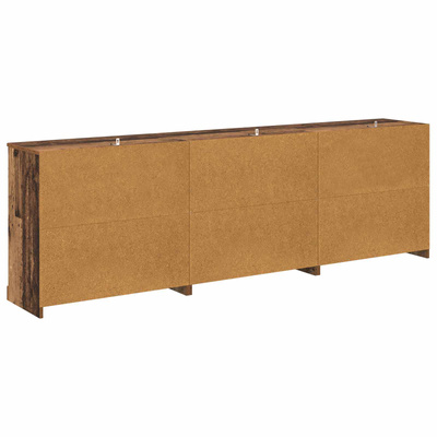 Komody 3 szt. Stare drewno 210 x 35,5 x 67,5 cm