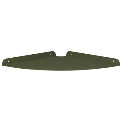 Pływająca Półka w Rogu 2 szt. Zielony oliwkowy 30 x 30 x 2 cm