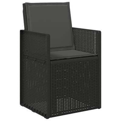 Poduszki na Siedzisko i Oparcie 4 pcs antracytowy