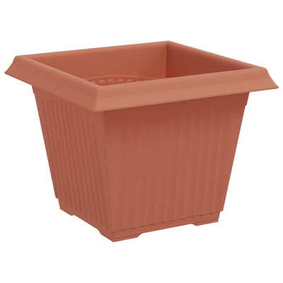 Kwadratowa doniczka na kwiaty 6 pcs Czerwony ceglasty