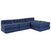 Modularna jednostka sofy 4 pcs Indygo tkanina