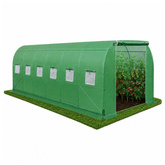 Tunel Ogrodowy Foliowy Szklarnia Na Warzywa Okna Zielony UV 4,5x2x2 M 9M²