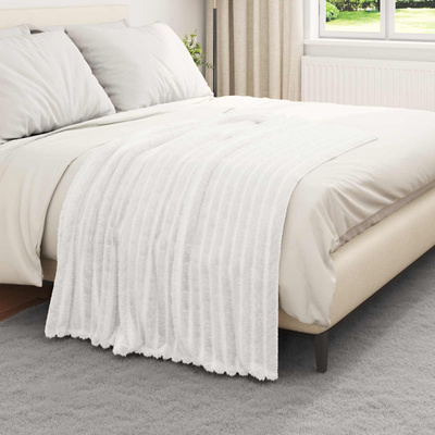 Koc Biały 150 x 130 cm Polar