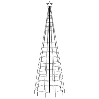 vidaXL Choinka z lampek, z kołkami, 570 kolorowych LED, 300 cm