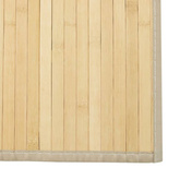 vidaXL Dywan prostokątny, jasny naturalny, 100x500 cm, bambusowy