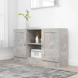 vidaXL Szafka, szarość betonu, 120x30,5x70 cm, materiał drewnopochodny