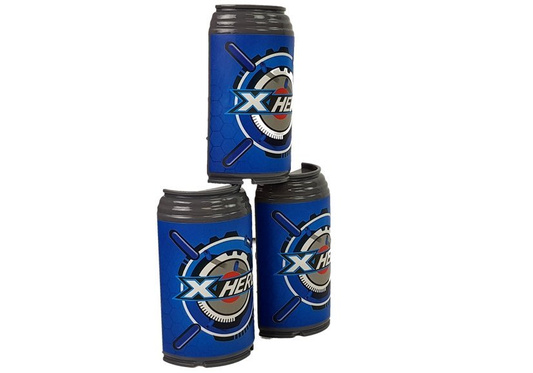 Pistolet na Piankowe Naboje 48 sztuk Obrotowy Magazynek Niebiesko- Pomarańczowy