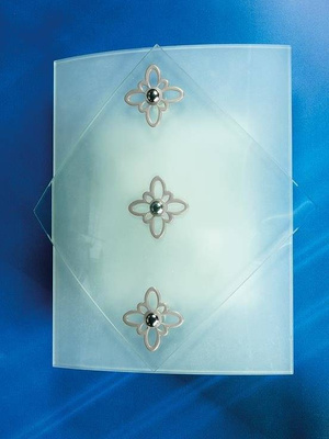 Lampa sufitowa Candelux 10-74518 Donna plafon 2X40W E27 srebro