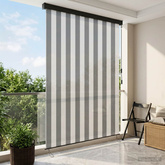 Roleta Antracytowy i biały 140 x 250 cm Materiał i Aluminium