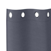 Firany blackout z kółkami 2 pcs Antracyt 225 x 140 cm Poliester