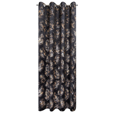 Przel czarna 140x250 Zasłona