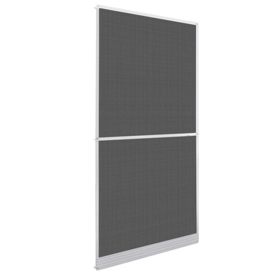 Screen na owady z zawiasami Biały i czarny 100 x 215 cm