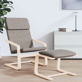 vidaXL Fotel wypoczynkowy, kolor taupe, obity tkaniną model standard