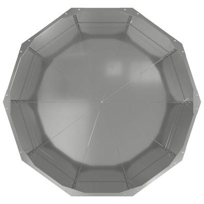 Donica Srebrny 90 x 90 x 50 cm Stal Galwanizowana