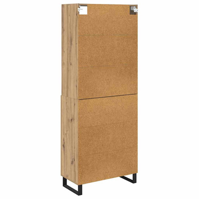 Highboard 2 szt. Dąb rzemieślniczy 69,5 x 34 x 180 cm