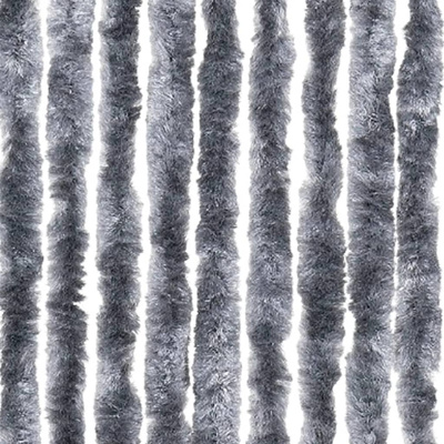 Zasłona przeciwko owadom, srebrna, 100x230 cm, szenil