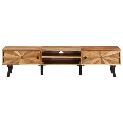 vidaXL Szafka pod TV, 145x35x35 cm, lite drewno akacjowe
