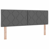 Łóżko kontynentalne z materacem ciemnoszary 160 x 200 cm