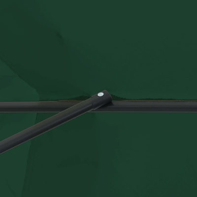 Parasolka ogrodowa Zielony 394 x 394 x 248 cm Poliester i Stal