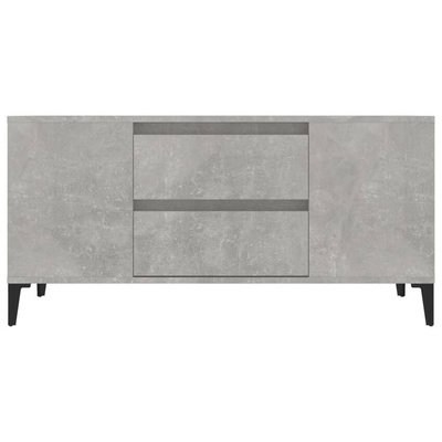 vidaXL Szafka pod TV, szarość betonu, 102x44,5x50 cm