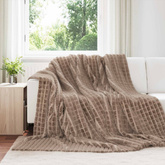 Koce narzutowe 6 pcs Camel 240 x 220 cm Polar