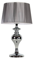Lampka nocna Gillenia srebrna z abażurem nitkowym Candellux